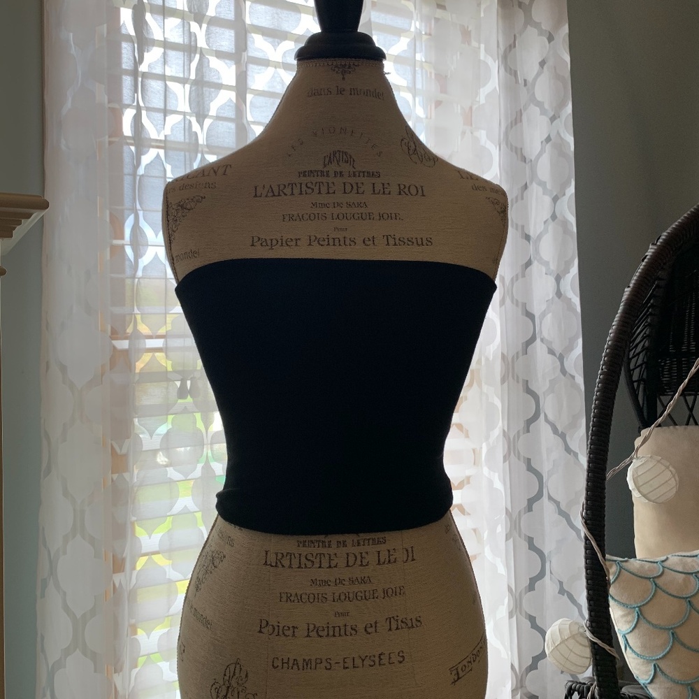 PacSun Black Ribbed Tube Top